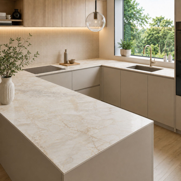 Blat kuchenny HPL 81x60cm Breccia Vivaldo (K594SU) wodoodporny 12mm