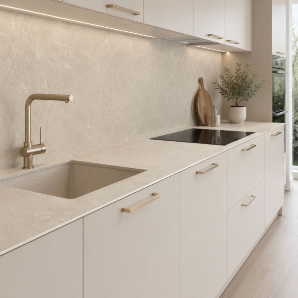 Blat kuchenny HPL 121x60cm Cream Navona (K367PH) wodoodporny 12mm