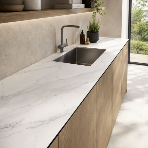 Blat kuchenny HPL 141x60cm Calacatta (K551SU) wodoodporny 12mm