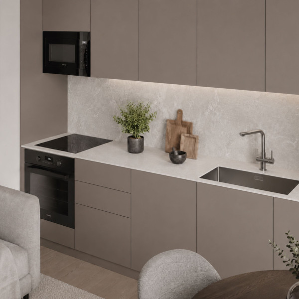 Blat kuchenny HPL 141x60cm Cream Navona (K367PH) wodoodporny 12mm