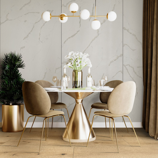 Blat kuchenny HPL 121x60cm Snow White (8685SU) wodoodporny 12mm