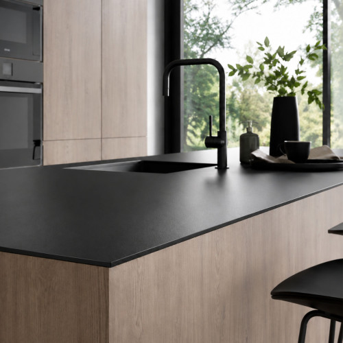 Blat kuchenny HPL 260x63,5 cm Black Mat (0190AF) wodoodporny 12mm