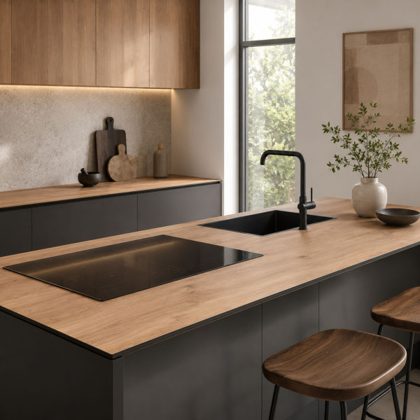 Blat kuchenny HPL 240x62 cm Dąb Castello (K358PW) wodoodporny 12mm