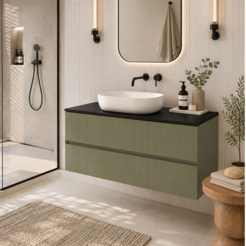 Blat łazienkowy laminowany do szafki 40cm 40,5×45cm Czarny (0190PE)