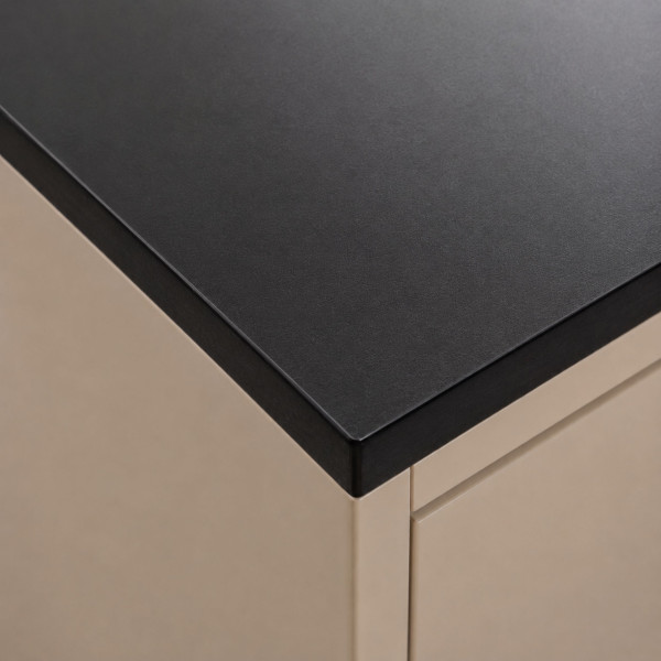 Blat łazienkowy laminowany do szafki 150cm 150,5×45cm Czarny (0190PE)