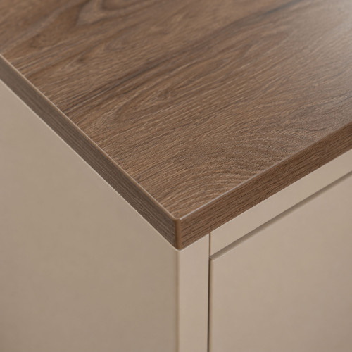 Blat łazienkowy laminowany do szafki 150cm 150,5×47cm Dąb Brązowy (K090PW)