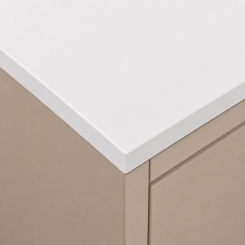 Blat łazienkowy laminowany do szafki 150cm 150,5×46,5cm Biel Alpejska (8685BS)