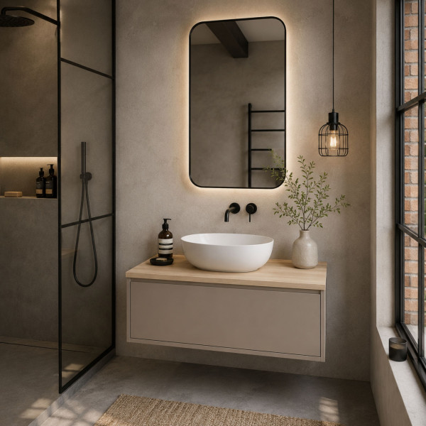 Blat łazienkowy laminowany do szafki 150cm 150,5×47cm Dąb Nagano (8431SN)