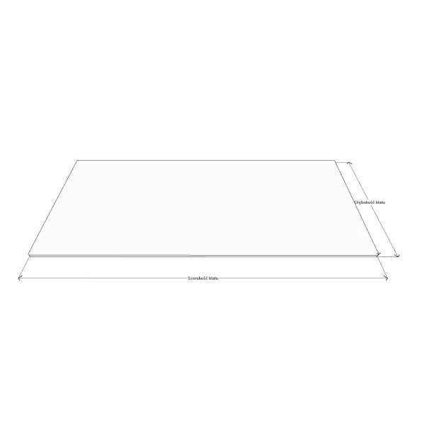 Blat łazienkowy laminowany do szafki 150cm 150,5×47cm Dąb Brązowy (K090PW)