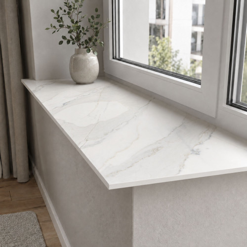 Parapet wewnętrzny HPL 12 mm Calacatta Olympus (K551SU) 160x25 cm