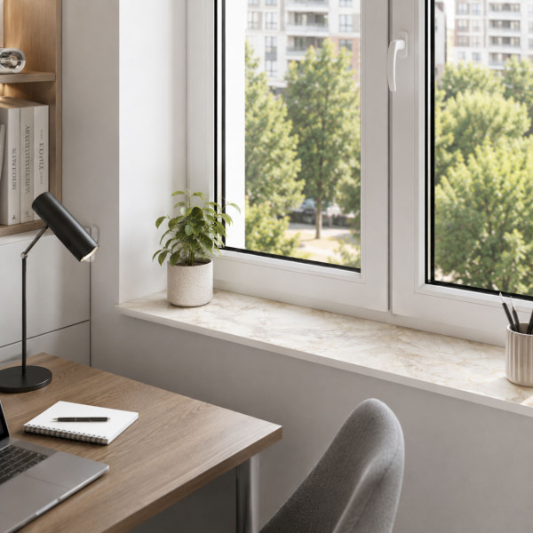 Parapet wewnętrzny HPL 12 mm Breccia Vivaldo (K594SU) 180x35 cm
