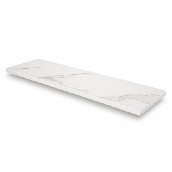 Półka łazienkowa wodoodporna HPL 12 mm Calacatta Olympus K551SU 90x15 cm