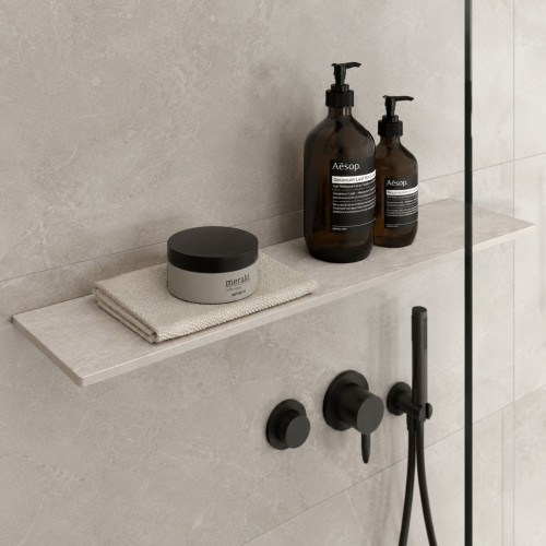 Półka łazienkowa wodoodporna HPL 12 mm Cream Navona K367PH 30x10 cm