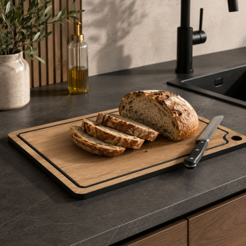 Deska do krojenia HPL wodoodporna 12mm 46x28 cm Dąb Castello Miodowy K358PW