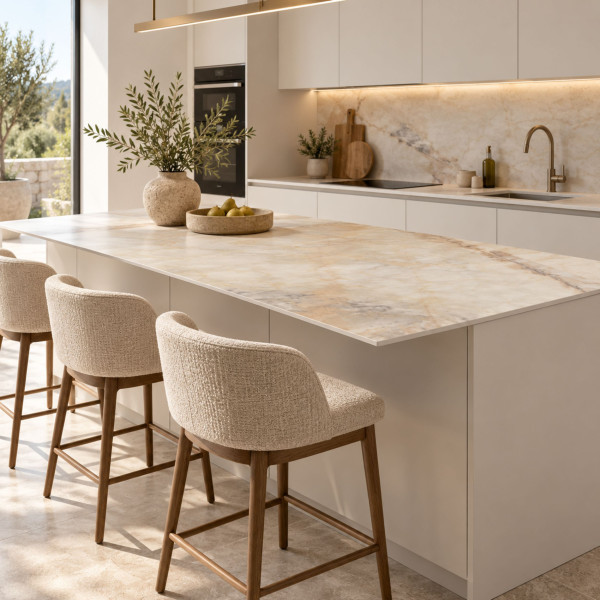 Blat do wyspy kuchennej HPL 140x64cm Breccia Vivaldo K594SU