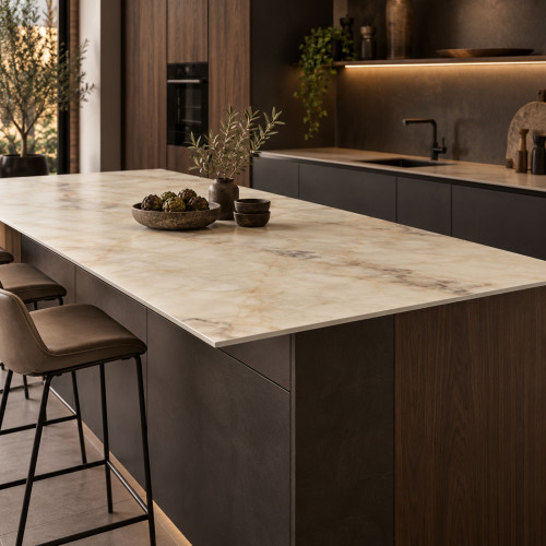 Blat do wyspy kuchennej HPL 140x64cm Breccia Vivaldo K594SU
